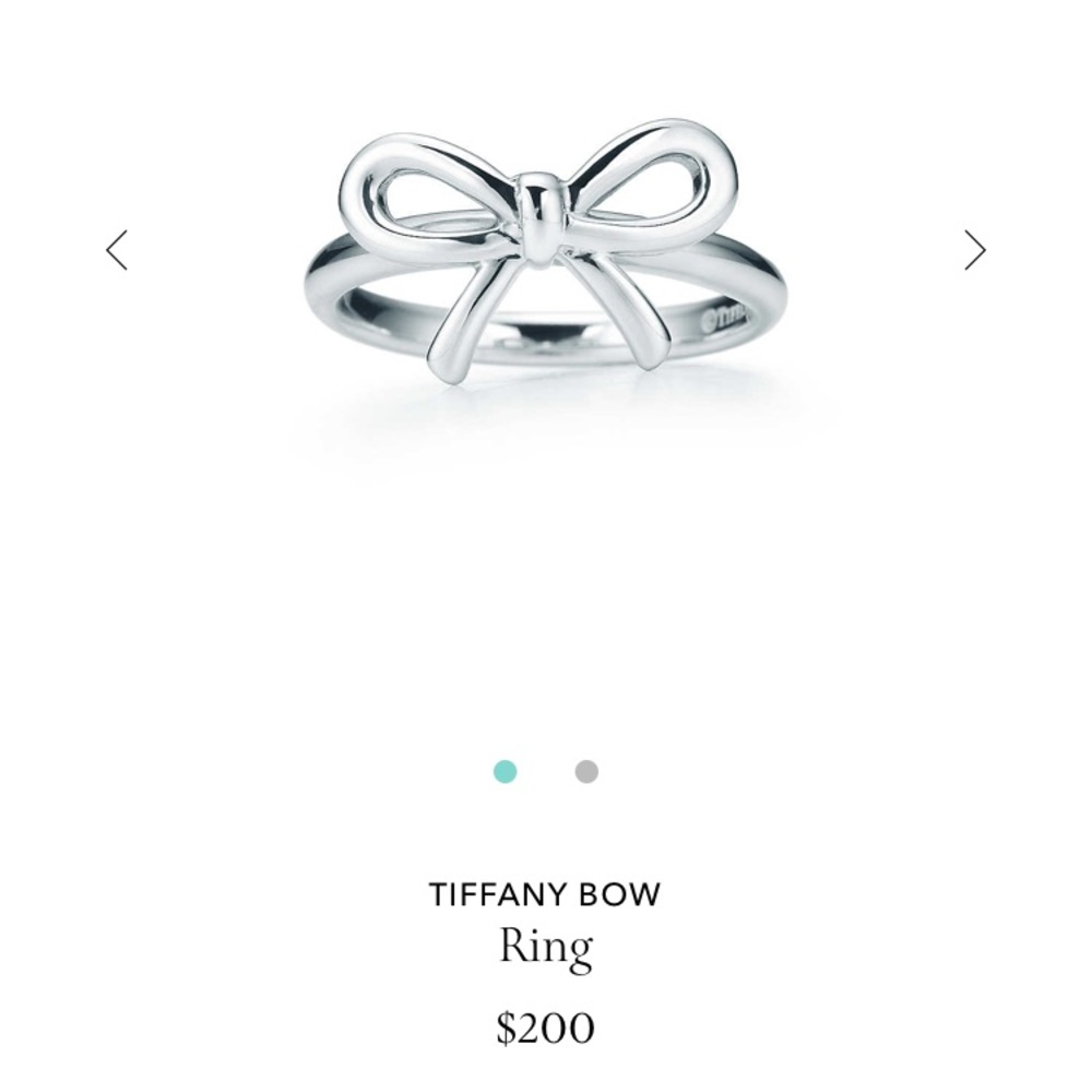 Tiffany and co bow ring